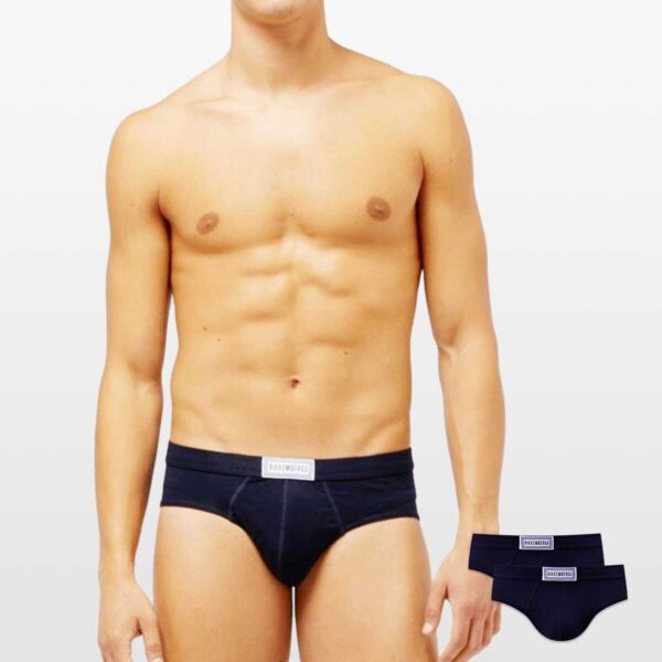 Bikkembergs slip gaće u sportskom stilu teget 2xPack