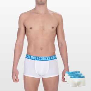 BIKKEMBERGS UNDERWEAR BOXERS 3 PACK – beli sa plavim pojasom