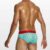 05514-mint-(2) Modus Vivendi muške slip gaće u mint boji sa crvenim pojasom