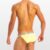 09811-yellow-(2) Modus Vivendi muške tanga-gaće u žutoj boji s belim pojasom