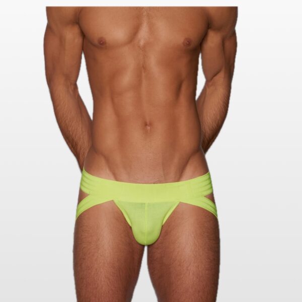 2725-yellow-(1) C-IN2 HARD//Core jokstrap od rebrastog pamuka – Yori žuta