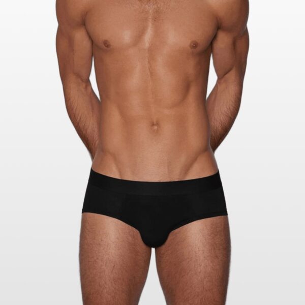 2803-black-(1) C-IN2 Minimal slip gaće srednjeg struka od modala – crne