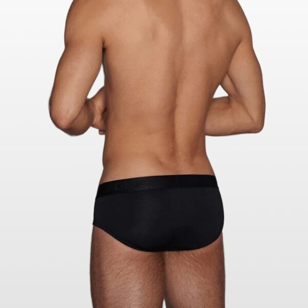 2803-black-(2) C-IN2 Minimal slip gaće srednjeg struka od modala – crne