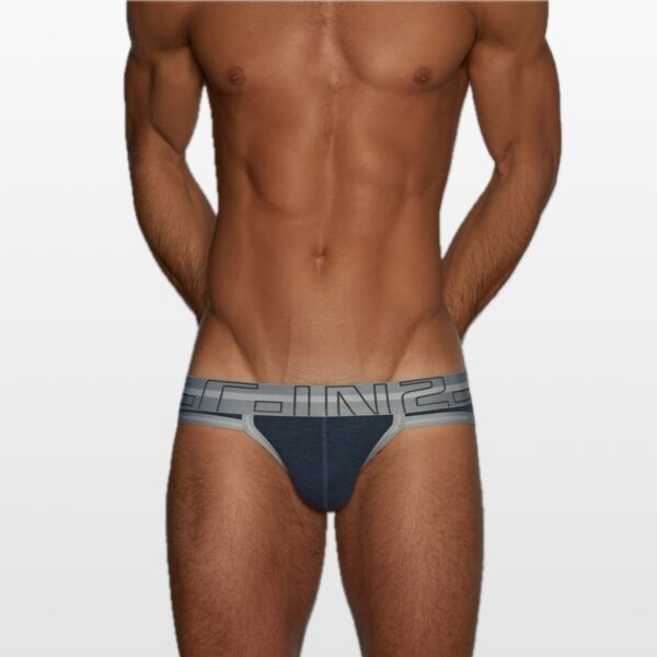 3214-navy-(1)i C-IN2 Zen sport slip gaće od bambusove viskoze i pamuka – Teget melir