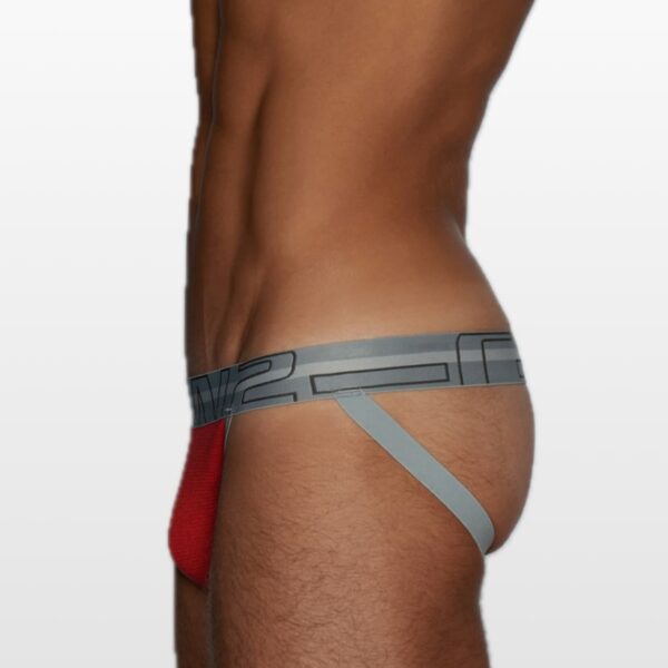 3226-red-(2) C-IN2 Zen jokstrap od bambusove viskoze i pamuka – Reese crvena melir