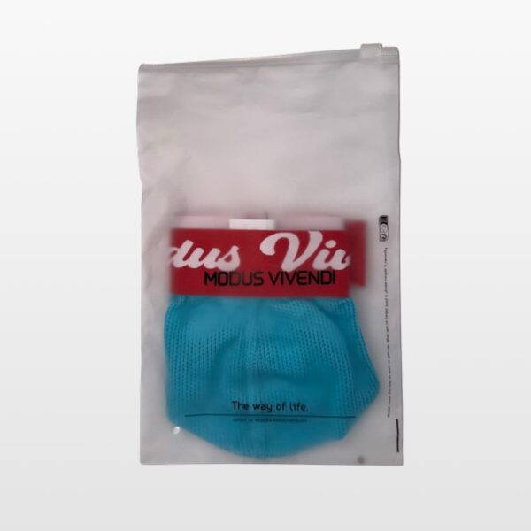 05512t-3 Modus Vivendi muški jockstrap u tirkiznoj boji sa crvenim pojasom
